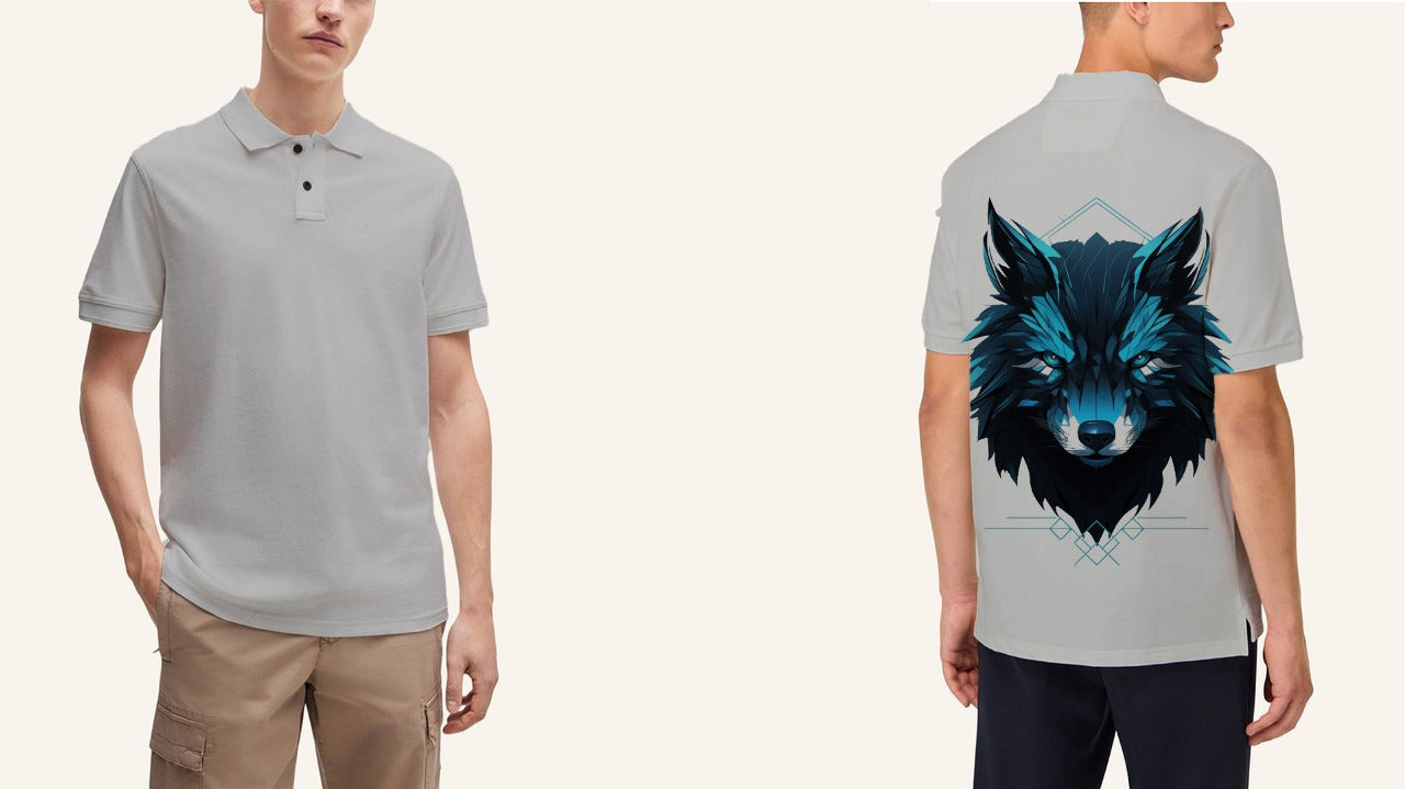Men's Wolf Polo T-Shirt