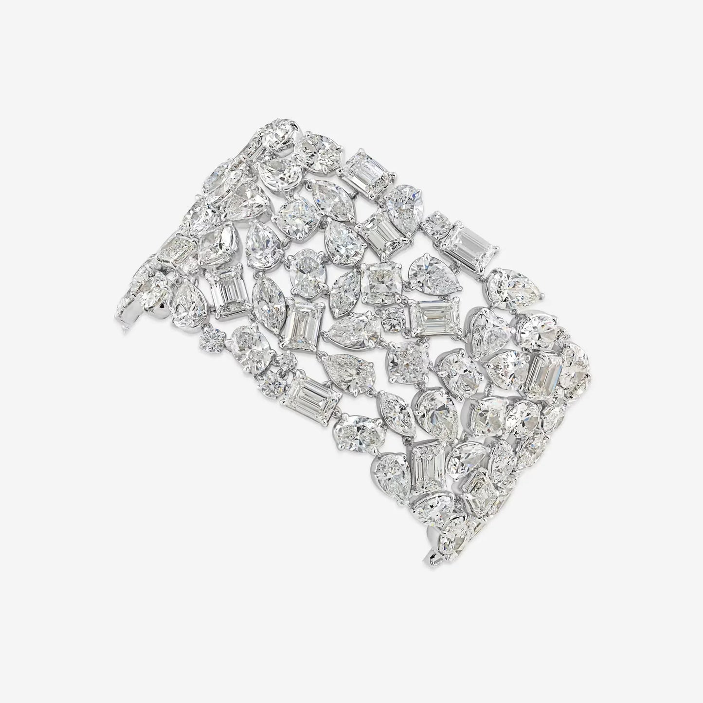 Eye Catching Luxury High Jewelry With IGI Certified Lab Diamonds Studded Fashionable Trendy Gold Bracelets For Wedding Gift ODM