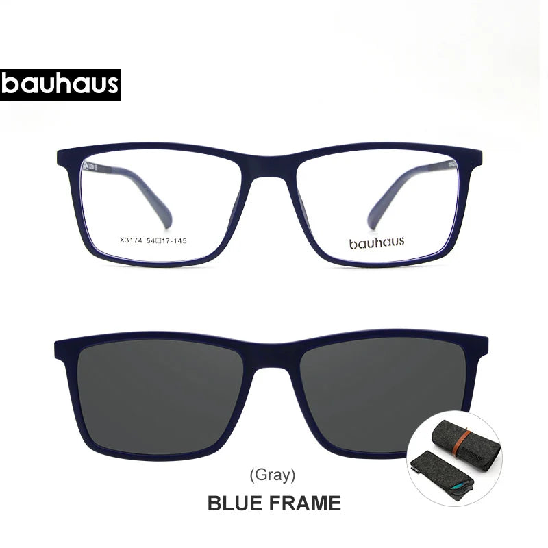 3174 Magnet Sunglasses Clip Mirrored Clip on Magnetic Sunglasses Clip on Glasses Men Polarized Clip Custom Prescription Myopia