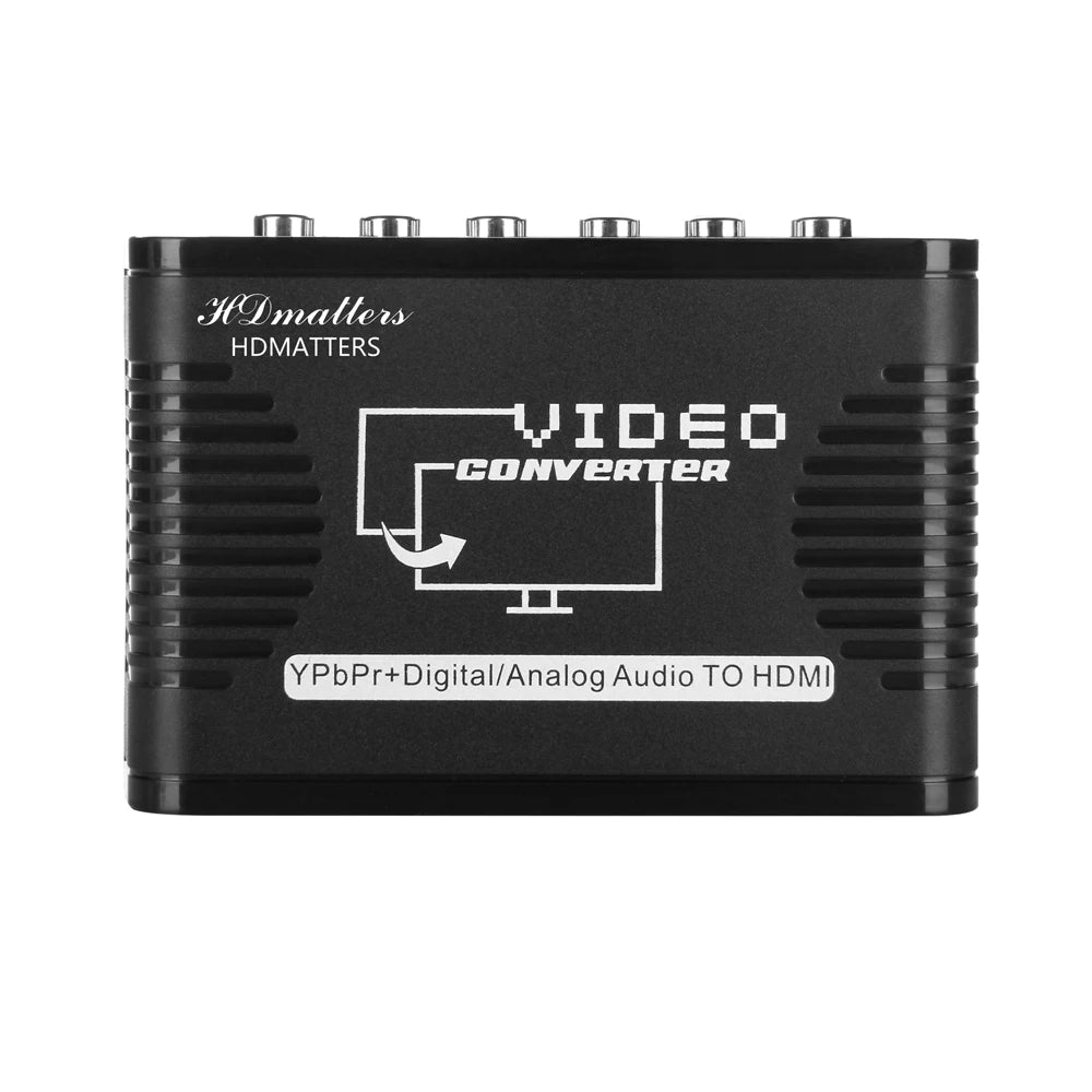 5 RCA Ypbpr component to HDMI-compatible converter component video to hdmi-compable video audio converter adapter for ps2