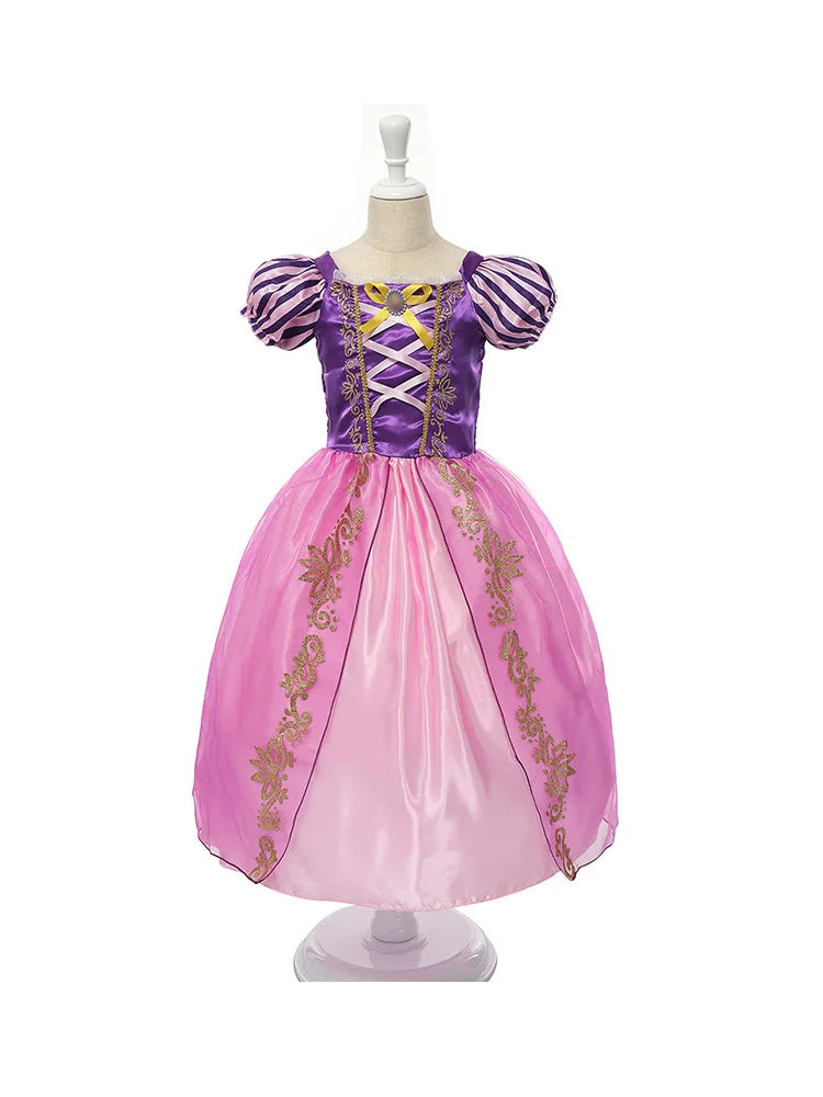 Girls Unicorn Tutu Dress Rainbow Princess Kids Party Dress Children Christmas Halloween Cosplay Costume With Headband Wings